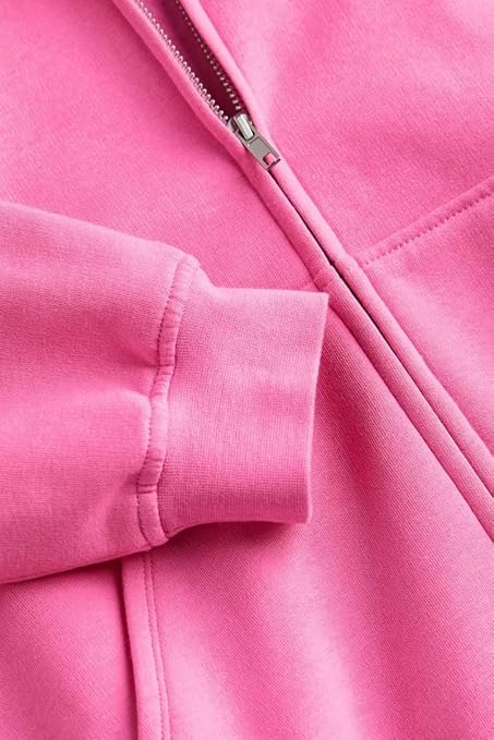 Image of Women's Hoodie for Casual Winter Wear Cotton Warm Zipper Jacket Hooded Neck Hoodie