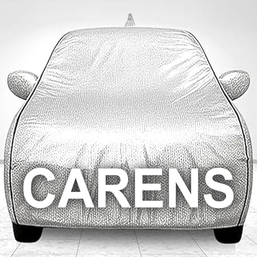 Image of Car Cover for Kia Carens All Model & Years (2022-2025) 100% Waterproof with Mirror Pockets, Triple Stitched Bottom Elastic Dustproof Full Body Protection Heat & UV Resistant Silver