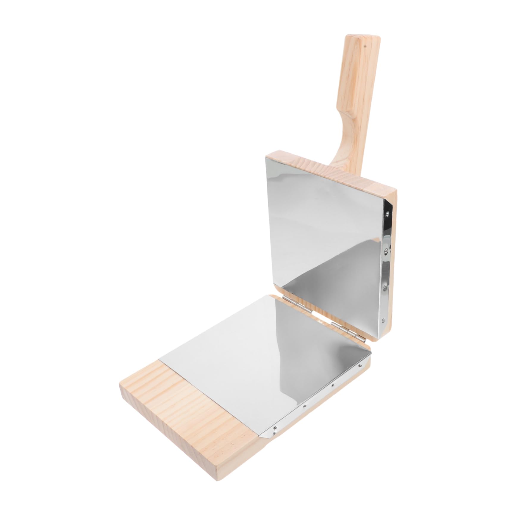 Ipetboom Wooden Dumpling Dough Presser Tool Manual Dumpling Maker Food Grade Wooden Pastry Press for Easy Dough Flattening for Home Cooking Housewarming