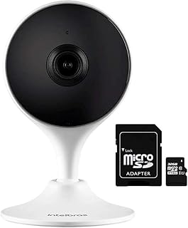 Câmera Interna com Smart iM3 Intelbras Wi-Fi Full HD 1080P 2,8mm 2MP Branca + Cartão de Memória 32GB  