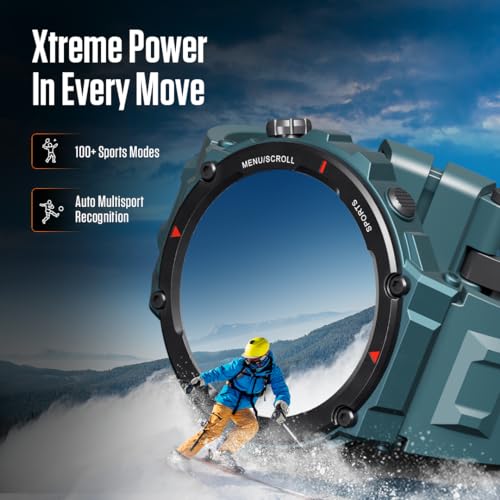Image of Fastrack Xtreme PRO Smartwatch with 1.43 inch AMOLED Display with 466 * 466 Pixel Resolution|SingleSync BT Calling|AI Voice Assistant|100+ Sports Modes and Watchfaces|Upto 5 Day Battery|IP68