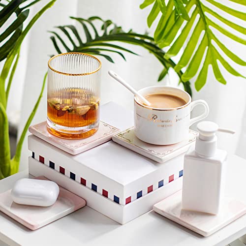 Easy Joy Quadrato Marmo Sottobicchieri con