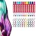 Joycabin Craie de Cheveux, 12 Couleurs Craie de Coloration Temporaires, Coloration Cheveux Lavable et Non Toxique, Parfait pour Cosplay, Christmas, Fêtes, Théâtre, Soirées Anniversaire | Hair Chalk