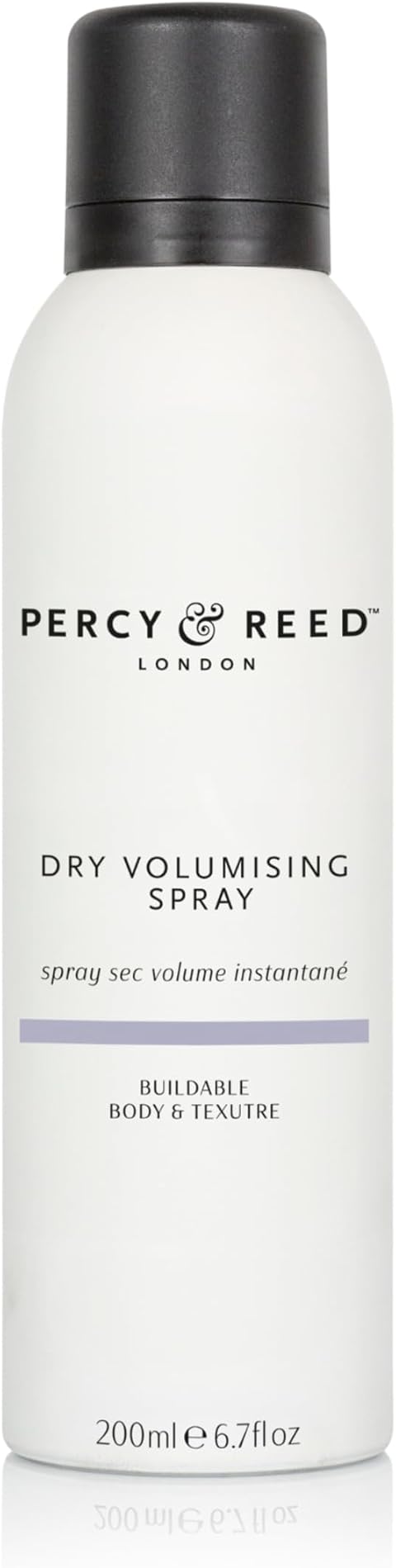 Percy & Reed Dry Volumising Hair Spray 200ml, Hair Volume Spray, Instant Root Lift, Lightweight Lasting Hold, Adds Bounce and Texture, UV Humidity Protection, Non Sticky, Session Styling