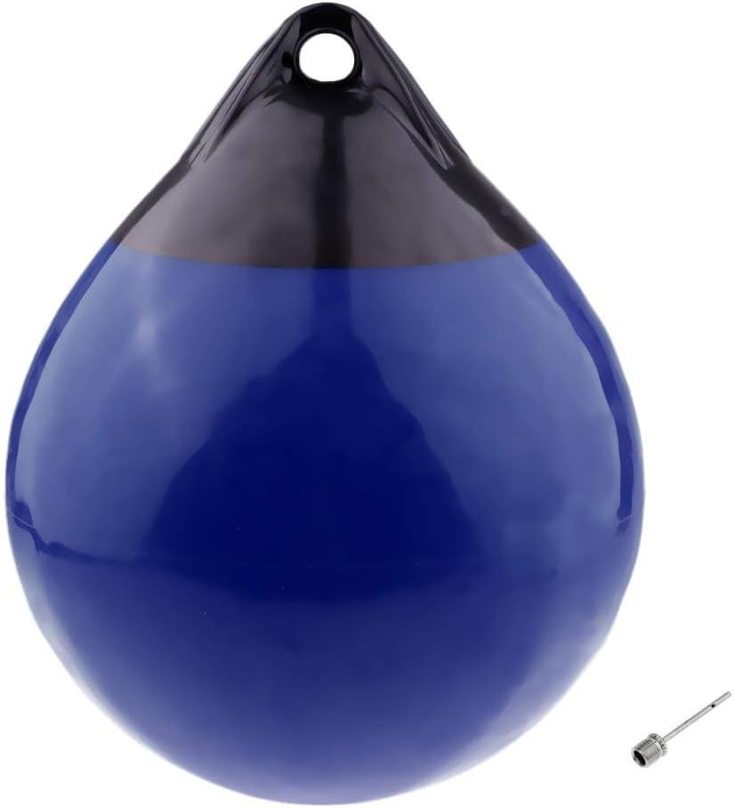 SGerste Inflatable Boat Fender Heavy Duty Marine Buffer Boat Buoy Round Marker Buoy Blue