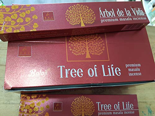 Qaromas Balaji Agarbathi Levensboom - Tree of Life 12 x 15 g
