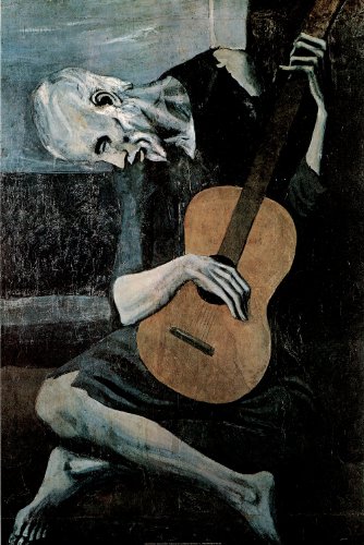 Pablo Picasso (Old Guitarist) Art Print Poster - 24x36 by Poster Revolution