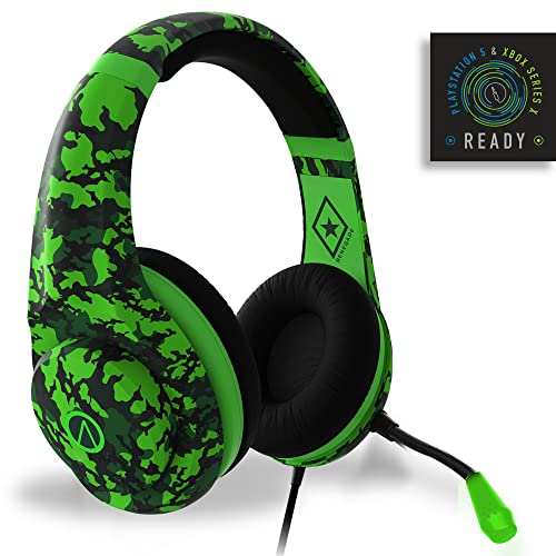 STEALTH Renegade Neon Green Camo Over Ear Gaming Headset PS4/PS5, XBOX, Nintendo Switch, PC met flexibele microfoon, 3,5 mm aansluiting, 1,5 m kabel, lichtgewicht, comfortabel en duurzaam - Afbeelding 3