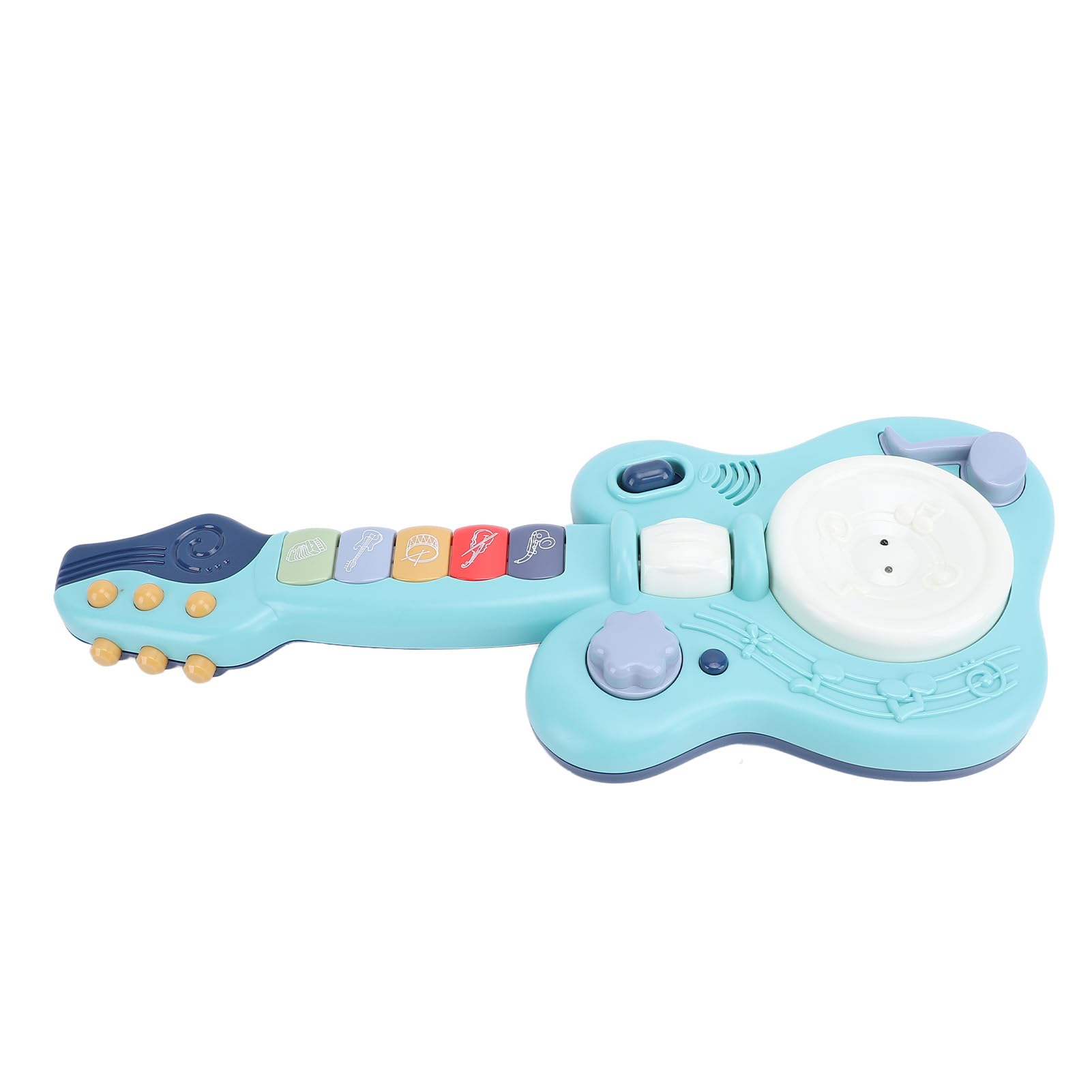 RASTKY Toddler Guitar Toy, Multifunctional Guitar Music Toy, Vibrating Design, Electronic Piano Function, Safe ABS Material, Lightweight and Portable for Fun — view 3