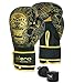Islero Fitness - Guanti da boxe da uomo, per arti marziali, MMA, Muay Thai, kickboxing, sparring, con fascia per le mani, colore: nero