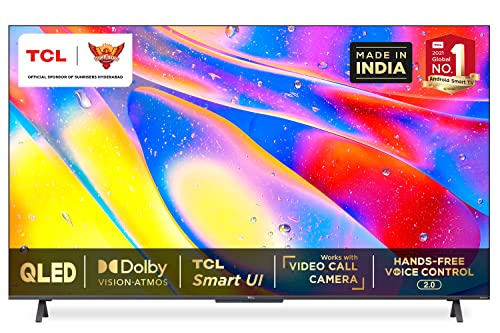 Image of TCL 125.7 cm (50 inches) 4K Ultra HD Certified Android Smart QLED TV 50C725 (Black)