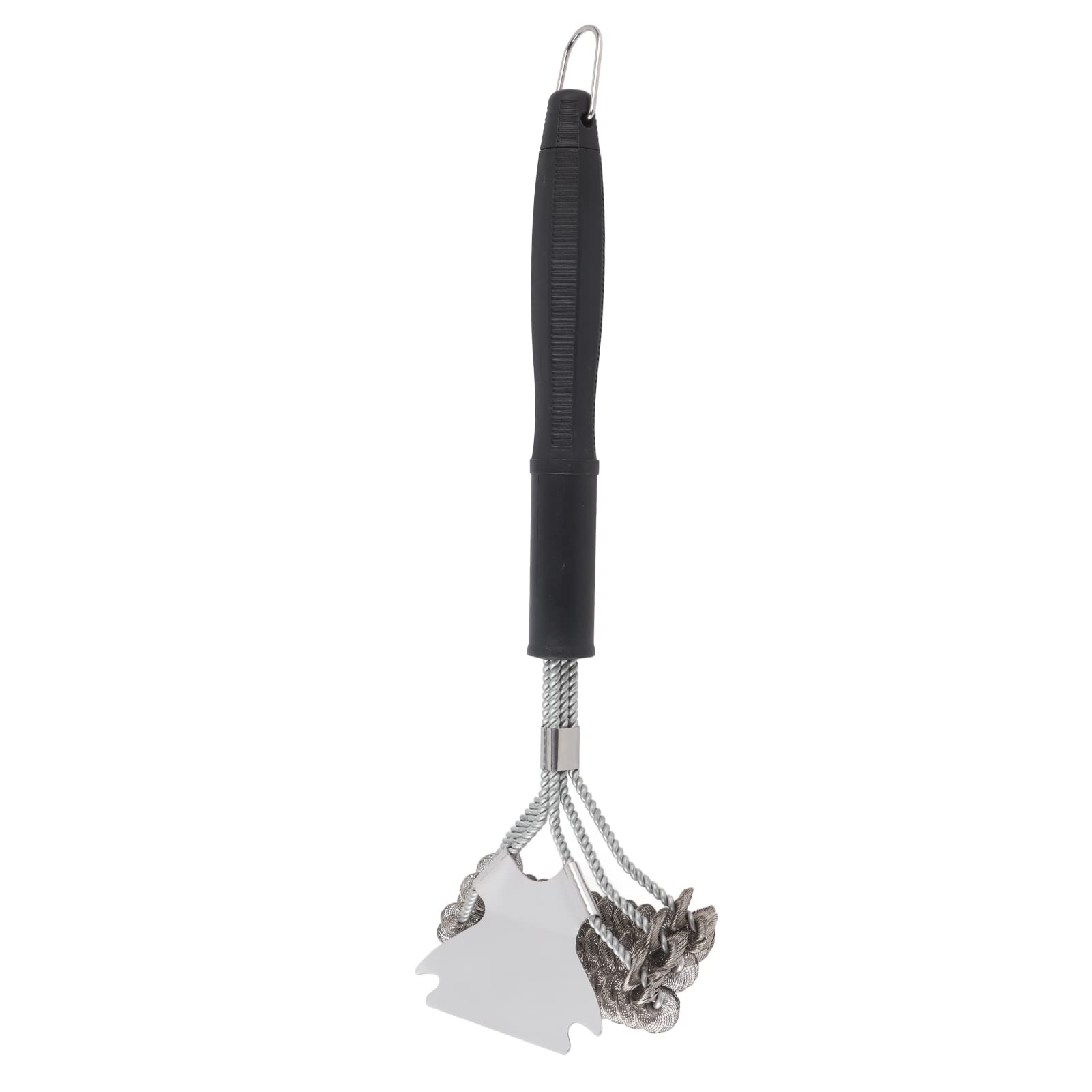 Szczotka do czyszczenia grilla, solidny drut stalowy z ergonomicznym uchwytem, narzędzie do czyszczenia grilla do różnych grilli i biwakowania, niezbędne akcesoria do grillowania