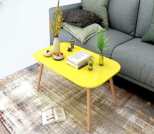 Image of Brown Art Shoppee Fold-able Rectangle Shaped Side Table /Tea Coffee Breakfast and Laptop Table (Yellow)