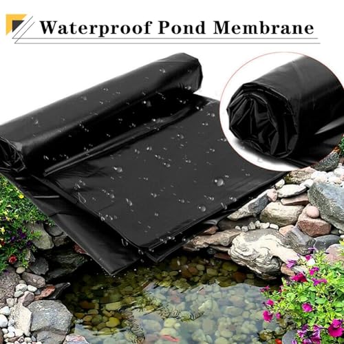 Bâche pour étang durable et imperméable noire pour cascade de jardin