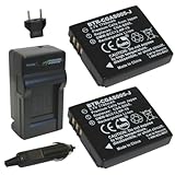 Wasabi Power Battery (2-Pack) and Charger for Leica BP-DC4, C-Lux 1, D-Lux 2, D-Lux 3, D-Lux 4