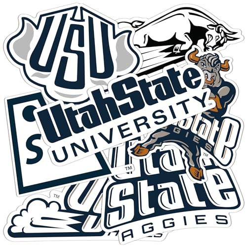 Desert Cactus Utah State University Sticker USU Aggies Vinyl Decals Laptop Water Bottle Car Type 2 (T2 Vintage 2)