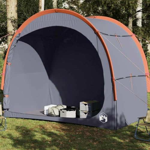 Tente de rangement tipi gris avec chapiteau extérieur imperméable 204 x 122 cm