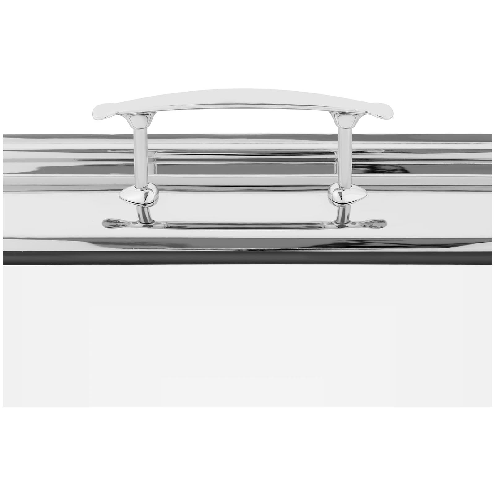 Royal Catering Chafing Dish Calentador De Buffet RCCD-RT6_9L (Material: Acero Inoxidable, Vidrio Templado, Capacidad: 8,5 L, 1 contenedor de Calentamiento GN 1/1)