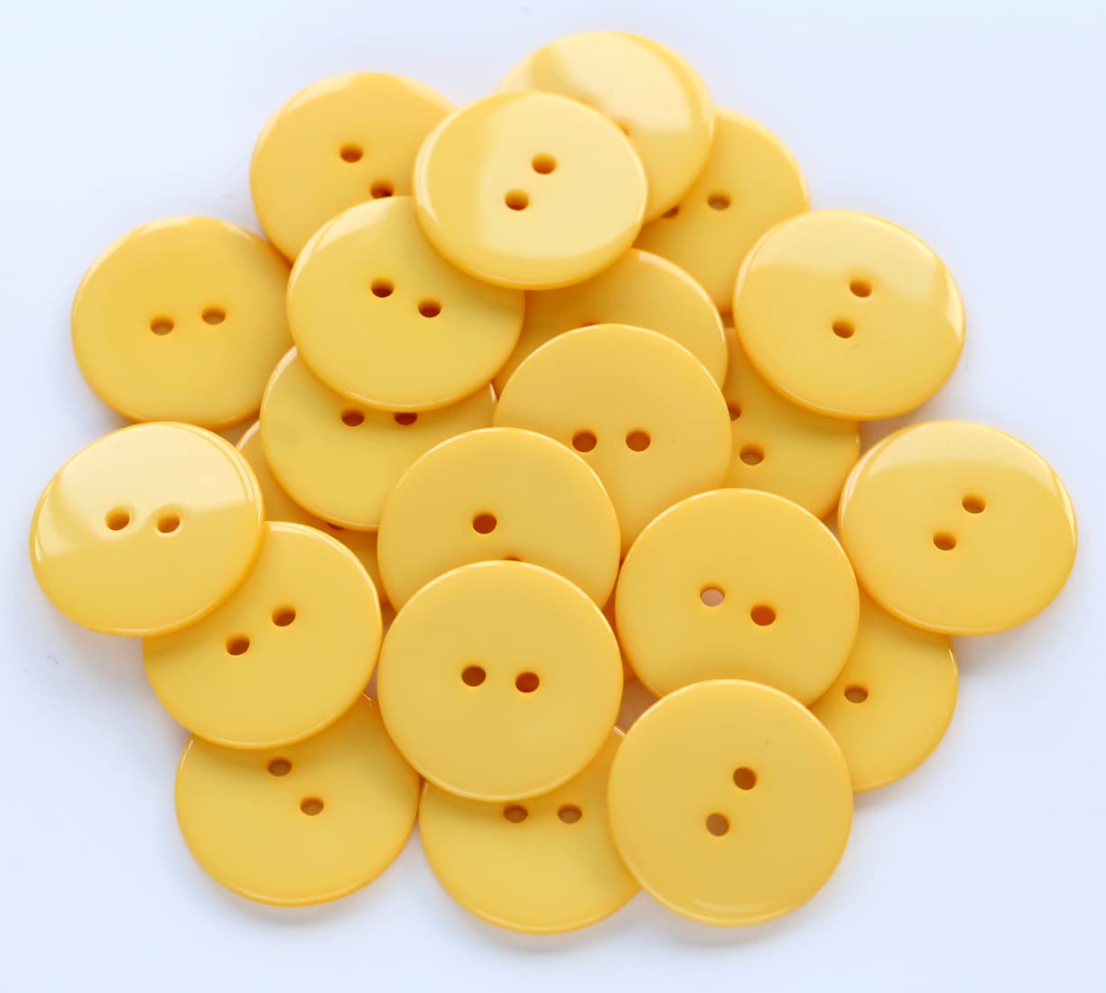 Amazon.com: GANSSIA 1 Inch (25mm) Yellow Buttons 2 Holes