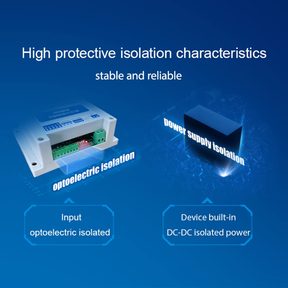 Moduli di rete I/O di controllo Modbus RTU 4DI+4DO con porta seriale RS485 MA01-AXCX4040 per installazione su guida DIN 8~28V CC Watchdog IoT