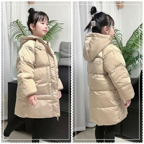 Girls Winter Coat Long Hooded Parka Zip up Soft Fleece Puffer Jacket Quilted Down Coats Heavyweight Warm Windproof Outerwear4