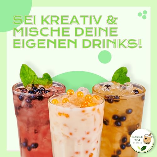 Bubble Tea Express - Leckerer Grüner Apfelsirup 2,5L | Bubble Tea Sirup für Boba Perlen | Apfelsirup für Cocktails, Slushes, Wasser & Gebäck |100% VEGANER Bubble Tea Sirup – Bild 5