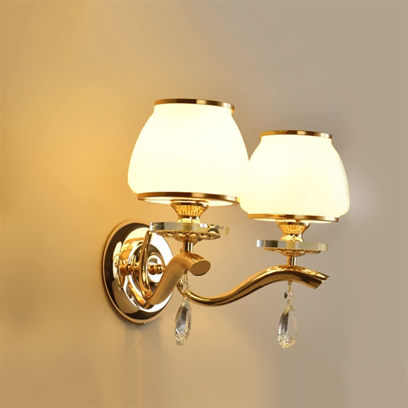 Lanterne murale de prestige E27 structure en fer américain style rustique