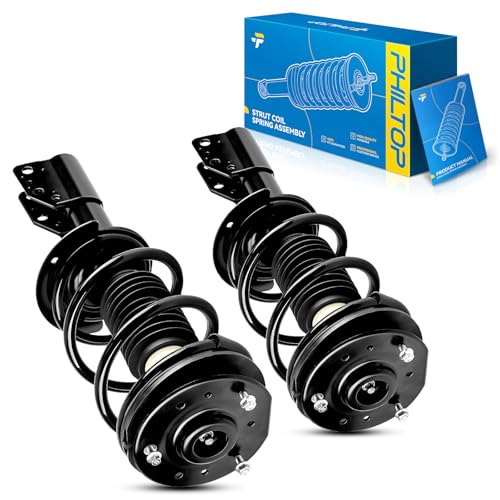 Image of ‌PHILTOP Front Struts Set for 1997-2003 Malibu 1999-2005 Grand Am 1999-2004 Alero 2004-2005 Classic 1997-1999 Cutlass 171672 * 2 - Direct Replacement Shock Assembly