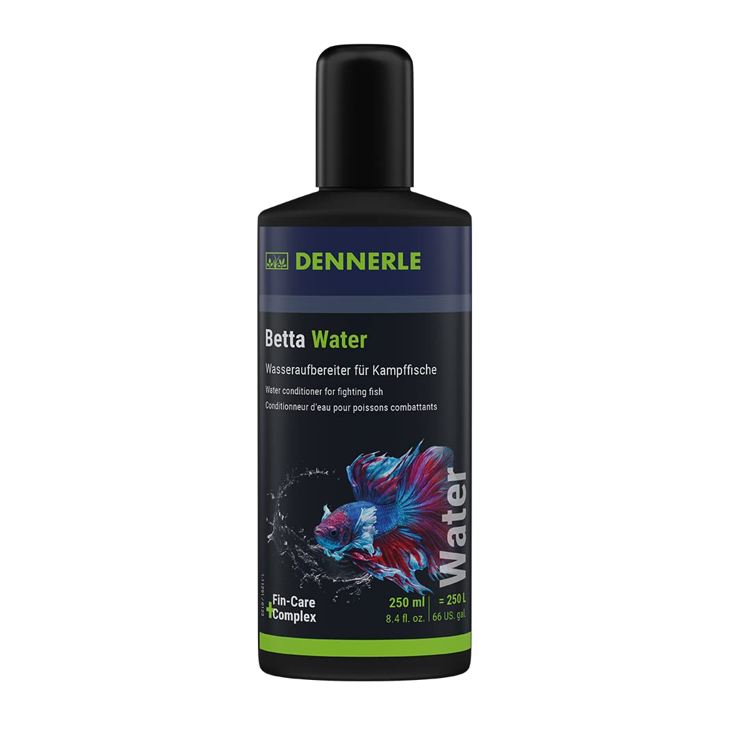 Kit D'entretien Dennerle All For Betta Préparateur D'eau Pour Poissons Betta Care 250 Ml Betta Water 250 Ml Betta Booster Futter 12g