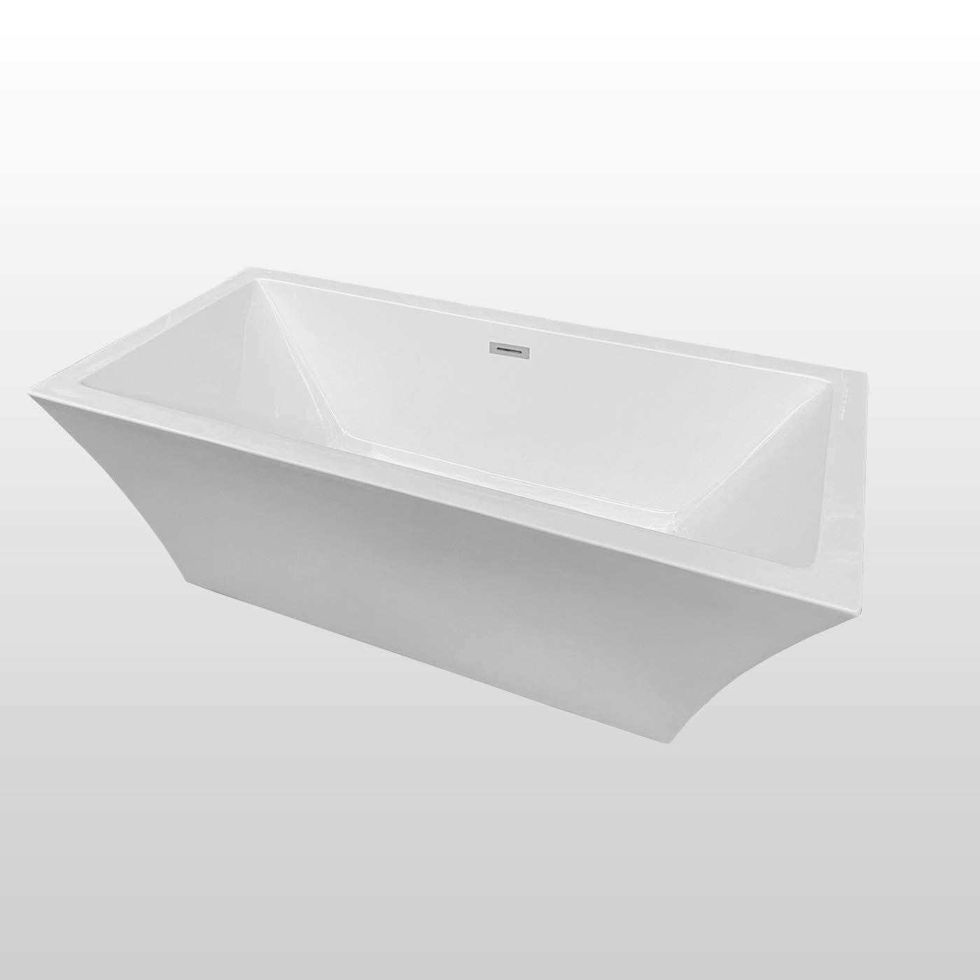 Baignoire ilôt moderne 170 X 80 cm + Mitigeur Colonne – Susan
