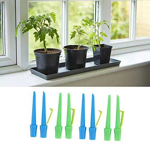 Dispositivos de Irrigação de Plantas 8PCS, Espigões de Irrigação Automática Com Suporte Anti-inclina