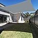 INFLATION Wasserdichtes Sonnensegel, rechteckig, 3x4m Terrassenüberdachung – strapazierfähiges Stofftuch für den Außenbereich, Garten, Terrasse, Teich, Pergola, Sandkasten, Terrasse – Grau