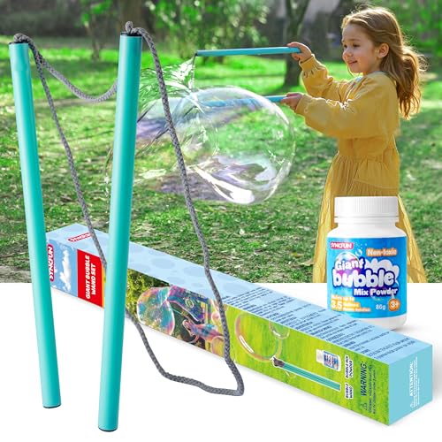 SYNCFUN Giant Bubble Wand Kit with solution