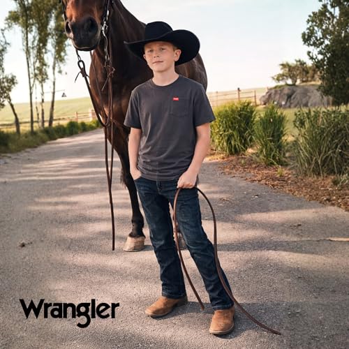Wrangler Boys T Shirts 2-Pack - Crew Neck Pocket Tee, Soft Cotton Blend - image 7