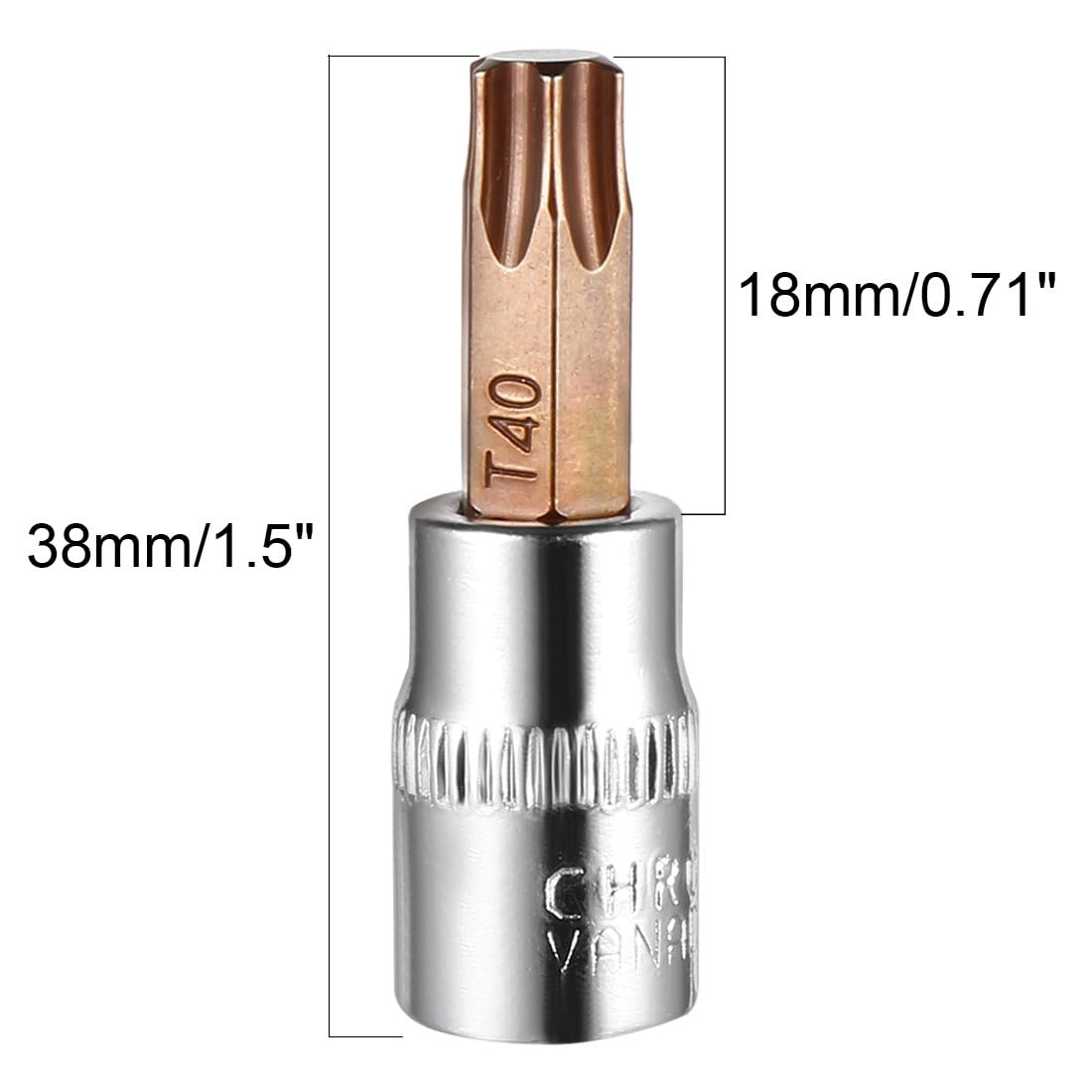 Torx-Stecknuss-Set Mit 1/4" Antrieb – Premium S2-Stahl, 38 Mm Lang, Perfekt Für Ratschen & Drehmomentschlüssel