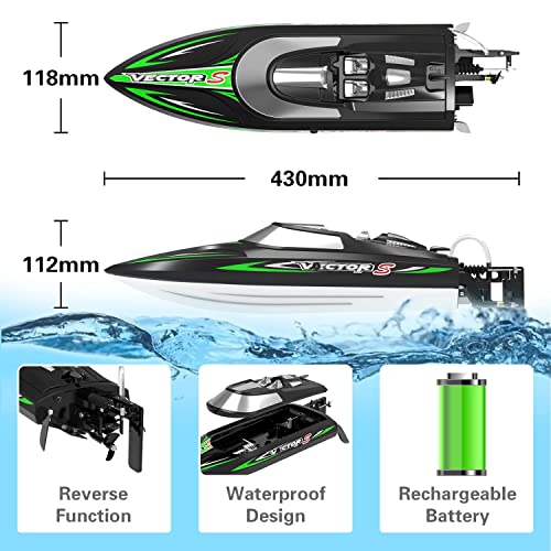 image for VOLANTEXRC Remote Control Boat for Kids and Adults 20MPH High-Speed RC