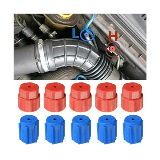 JNNJ 10 Piezas Tapas Aire Acondicionado Coche, Universales Tapas Válvula Aire Acondicionado, Tapas Del Puerto De Carga Del Sistema De CA, Tapa para Puertos Carga del Sistema Aire Acondicionado AC