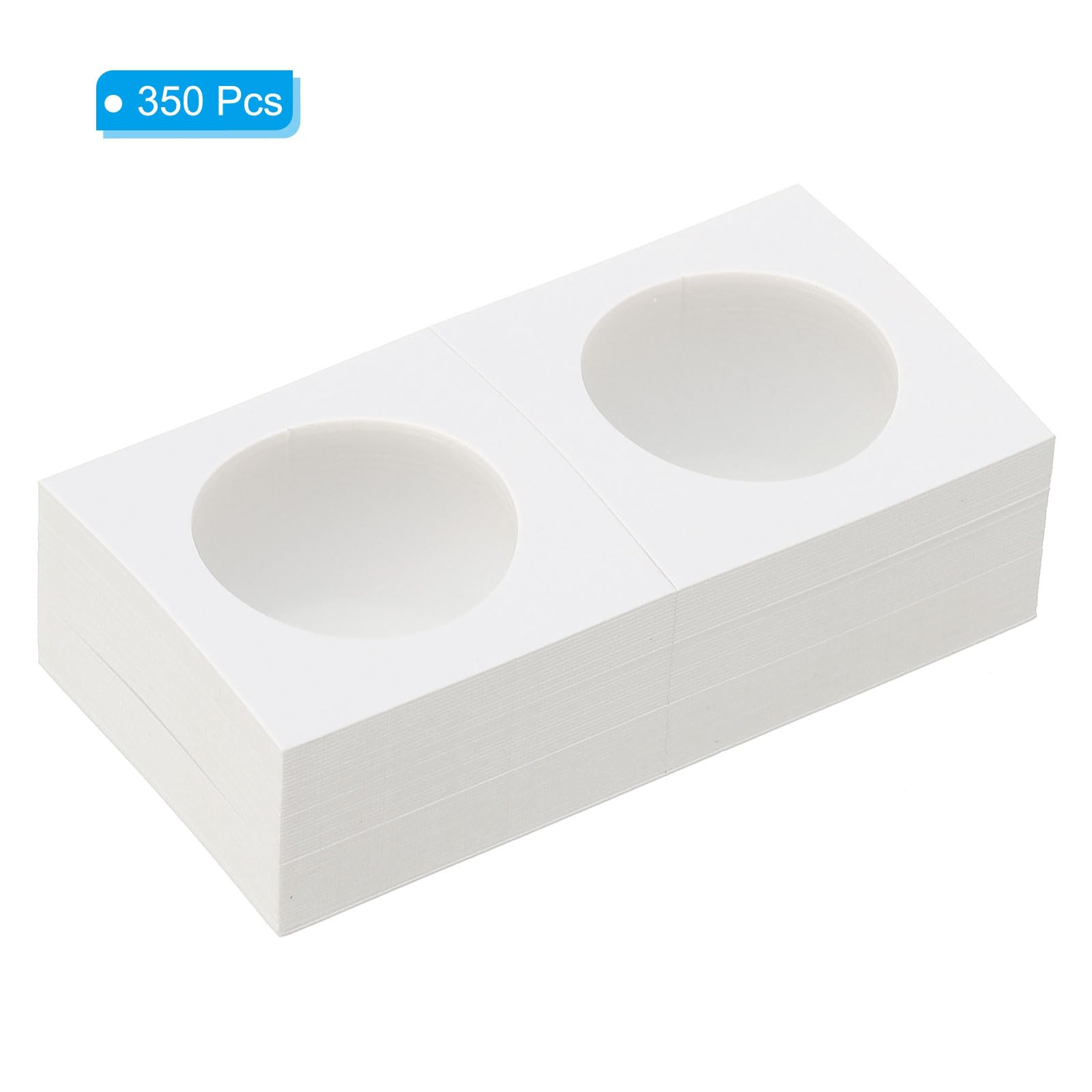 PATIKIL 2x2 Coin Flips, 350 Pack 35mm Cardboard Coin Holder Paper Coin Holders, White - Image 3