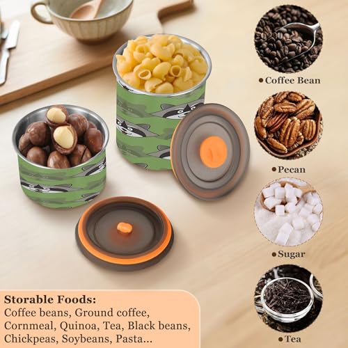 Envase de café hermético Kigai Raccoon 17 oz acero inoxidable miniatura 6