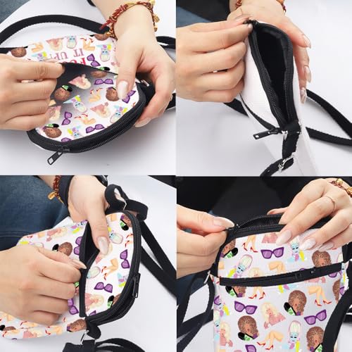 MNIGIU Drag Race Inspired Gift Drag Queen Quote Good Luck And Don’t F It up Crossbody Bag for RP Fans3