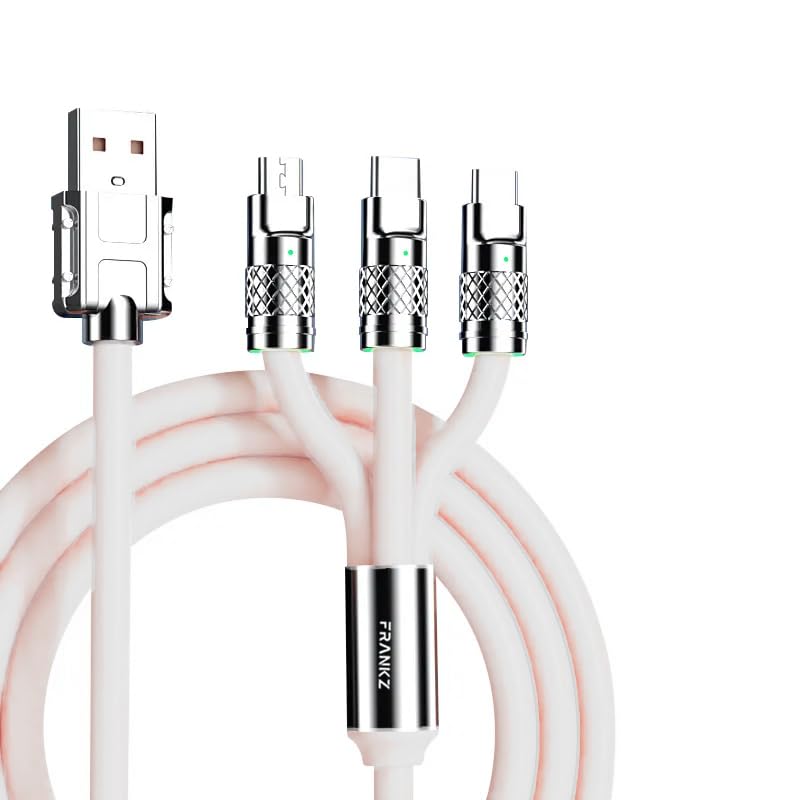 Frankz Super fast 3 in 1 Charging Cable - 6 Amphere -120 Watts - White (B0CK1WBHV8) Amazon Price History, Amazon Price Tracker