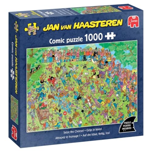 Jan Van Haasteren Seize the Cheese 1000Teile Puzzle für Erwachsene Großes 1000TeilePuzzle 100% Recycelter Karton Lustiges 1000TeileGeduldsspiel für Geburtstag & Weihnachten 68 x 49 cm