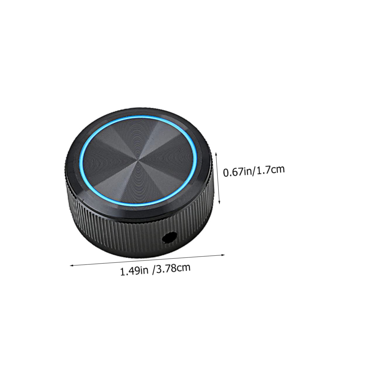 Yardwe Thread Button for Bass Guitar Aluminum Knob with Volume Tone Control Easy Install Gd145