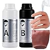 BBDINO Super Soft Silicone 00-30 Liquid Additional Super Soft Silicone Rubber Clear Translucent Extremely Flesh Like, Ideal for Making Professional Silicon Masks/Reborn Baby Dolls etc.