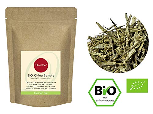 Bancha Thee Biologisch China | Zachte zoete smaak | Biologische Groene Thee | Groene Biologische Thee van Quertee (200 g… - Afbeelding 3