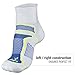 Balega Ultralight Lightweight Performance Quarter Athletic Running Socks for Men and Women (1 Pair) Grey/White, X-Large