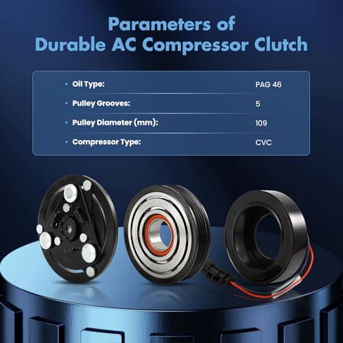 Image of ECCPP AC Compressor Clutch Kit for Chevrolet Colorado V6 3.6L 2017-2022