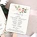 DORIS HOME Pink Wedding Program Fan Personalized 50pcs 5