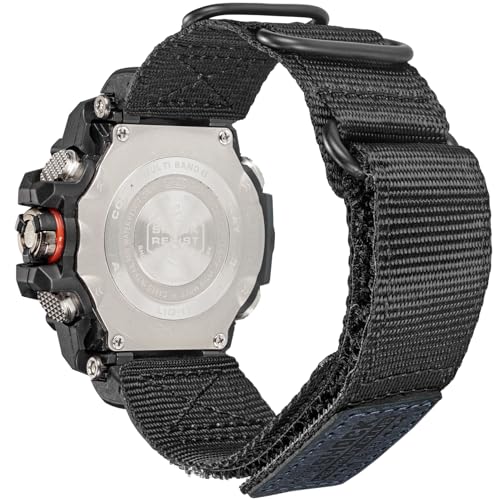 Bracelet montre Casio G-Shock GWG1000 haut de gamme en cuir de buffle et nylon