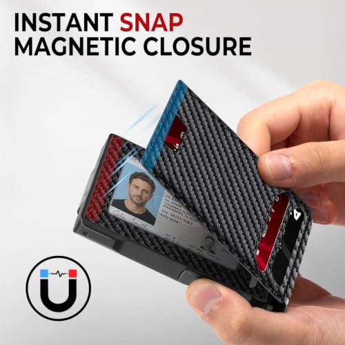 Wallet for Men Mens Minimalist Wallet 14 Cards Slim Compact RFID Wallet - image 6